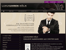 Tablet Screenshot of luxusuhren-koeln.de